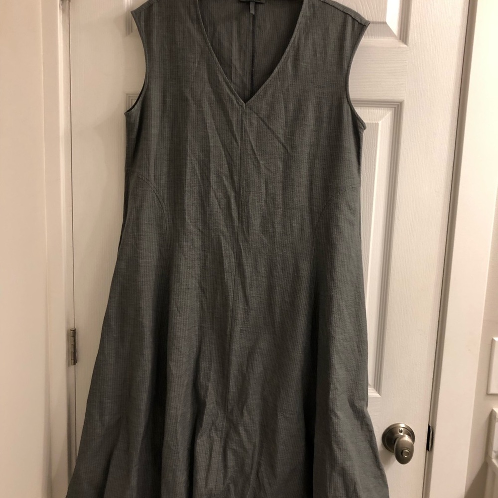 Charcoal grey with pinstripes OSKA dress